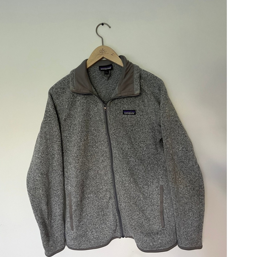 Patagonia Better Sweater Full Zip Fleece Jacket Heathered Grey Mens Large L